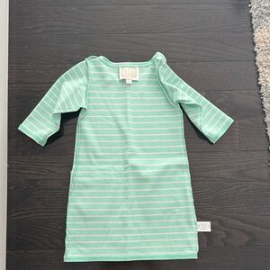STS Kids Mint Striped Casual Dress